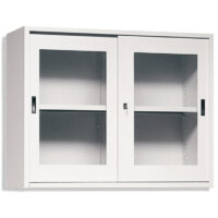 K606350 - SOPRALZO IN ACCIAIO VERNICIATO A DUE ANTE SCORREVOLI IN VETRO