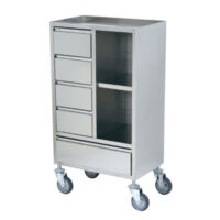 K616100 - CARRELLO COMPLETAMENTE IN ACCIAIO INOX