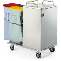 K626114 - CARRELLO PER RACCOLTA E DISTRIBUZIONE BIANCHERIA CHIUSO