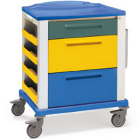 K816201 - CARRELLO MULTIFUNZIONE CON 1 CASSETTO E 2 CASSETTONI