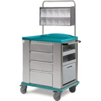 K816210 - CARRELLO MEDIKAR IN ACCIAIO INOX