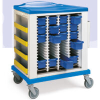 K816225N - CARRELLO TERAPIKAR 24 CASSETTINI ESTRAIBILI BLU