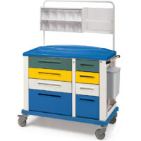 K816307 - CARRELLO IN TECNOPOLIMERO TIPO LARGE CON 4 CASSETTI E 4 CASSETTI