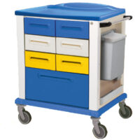 K816405 - CARRELLO MULTIFUNZIONE STANDARD IN TECNOPOLIMERO CON 6 CASSETTINI E UN CASSETTONE