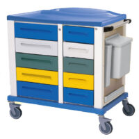 K816443 - CARRELLO IN TECNOPOLIMERO MEDIUM CON 5 CASSETTI E 5 CASSETTINI