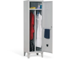 K606511 - ARMADIO SPOGLIATOIO AD UN'ANTA E A DOPPIO SCOMPARTO