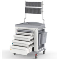 KSTD-ISO3: CARRELLO STANDARD ISO A 5 CASSETTI, DISPENSER A 9 CASSETTI