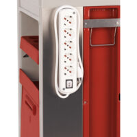 K617311 - COMPLESSO DI CINQUE PRESE PIU CAVO DI COLLEGAMENTO CON SPINA