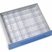 K617324 - SET DIVISORI A PETTINE A 20 SCOMPARTI PER CASSETTO MATERIALE PLASTICO LARGHEZZA 450 MM