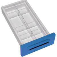 K617326 - SET DIVISORI A PETTINE A 8 SCOMPARTI PER CASSETTO MATERIALE PLASTICO LARGHEZZA 300 MM