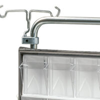 K617360 - SUPPORTO GIREVOLE PORTA FLEBO A DUE GANCI