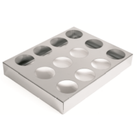 K817046 - PORTA FLEBO / FLACONI INOX PER CASSETTO IN PLASTICA DA 450