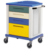 SK8ST0311 - CARRELLO MULTIFUNZIONE STANDARD CON 3 CASSETTI E 1 CASSETTONE - FIANCHI LIBERI