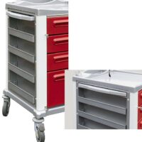 K255009 - PORTA OGGETTI  LATERALE MULTIFUNZIONE RAL 9006 GRIGIO SILVER