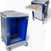 K830400 - SCOCCA PER CARRELLO TERAPIK SMALL IN ACCIAIO VERNICIATO